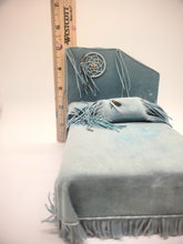 Load image into Gallery viewer, Dollhouse Miniature ~ 1:12 Scale, 4pc Southwest Bedroom Set - Bed, Rug, Dresser, Table
