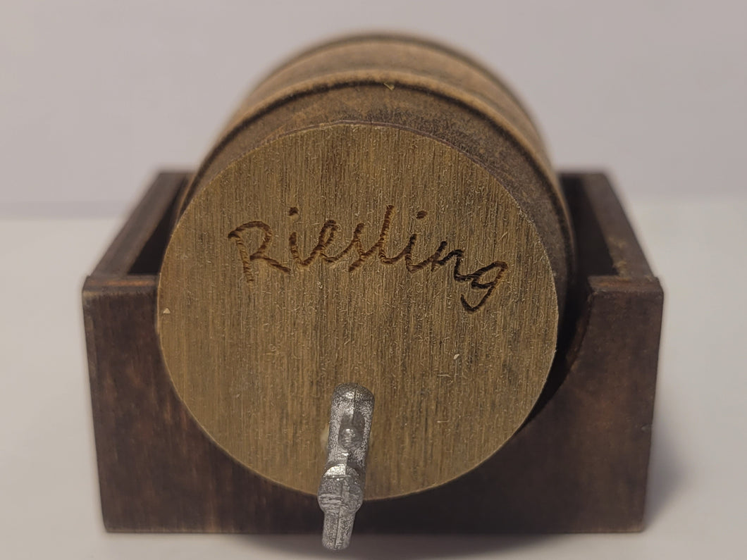 Riesling Barrel in Wooden Holder