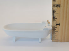 Load image into Gallery viewer, Dollhouse Miniature ~ 1:24 Scale, Porcelain &amp; Metal 4pc Bathroom Set
