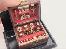 Load image into Gallery viewer, Dollhouse Miniature ~ 1:12 Scale, Ladies Jewelry Box with Medallion - Made by Reutter Porcelain
