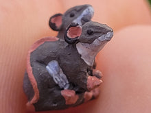 Load image into Gallery viewer, 2 Tiny Mice Made of Resin
