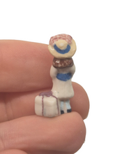 Load image into Gallery viewer, Ron Benson ‐ Porcelain School Girl Figurine with Luggage
