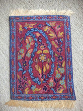 Load image into Gallery viewer, Dollhouse Miniature ~ Petit Point Moody Dark Floral Design Rug - Ursula Sauerberg
