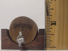 Load image into Gallery viewer, Burgundy Barrel with Wooden Holder
