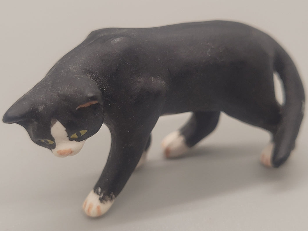 Black & White Cat made of Resin