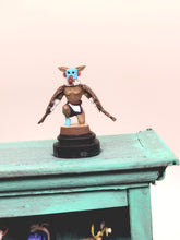 Load image into Gallery viewer, Dollhouse Miniature ~ 1:12 Scale, Turquoise Display Shelf with Native Figurines and Art
