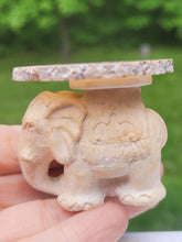 Load image into Gallery viewer, Elephant Table with Geode Top
