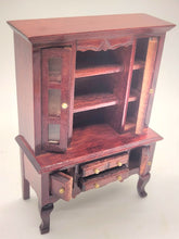 Load image into Gallery viewer, Dollhouse Miniature ~ 1:24 Scale, R.O.C. Cherry Curio-Cabinet
