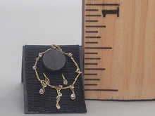 Load image into Gallery viewer, Jewel Necklace &amp; Earrings Set on Display
