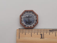 Load image into Gallery viewer, ¾&quot; Sailor&#39;s Valentine ‐ Anchor with Shells – by Pam Friend

