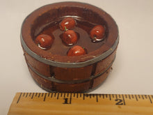 Load image into Gallery viewer, Wooden Bucket with Red Delicious Apples for Bobbing
