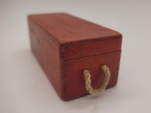 Load image into Gallery viewer, Dollhouse Miniature ~ 1:12 Scale, Wooden Red Chest - by Sir Thomas Thumb
