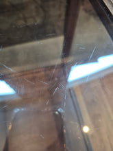 Load image into Gallery viewer, Cute Brown Glass Cabinet with Metal Accents
