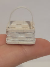 Load image into Gallery viewer, White Woven Basket with Handle

