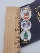 Load image into Gallery viewer, Dollhouse Miniature ~ Christmas Plate Rack 1.388/6, 3 Winter Scenes by Reutter Porcelain
