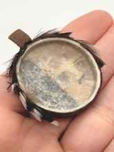 Load image into Gallery viewer, Dollhouse Miniature ~ 1:12 Scale, Decorated Tambourine with Feathers and Painting
