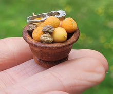 Load image into Gallery viewer, Fruits and Nuts in Wooden Bowl with Nutcracker
