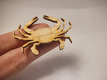 Load image into Gallery viewer, Crab Design – Wooden Cutout Sign
