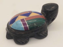 Load image into Gallery viewer, Turtle Zuni Fetish Carving with Colors
