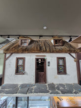 Load image into Gallery viewer, Irish Cottage with Thatched Roof &amp; Stained Glass-Style Windows
