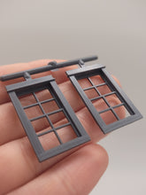 Load image into Gallery viewer, Dollhouse Miniature ~ ¼&quot; Scale, 8 Pane Window #3702
