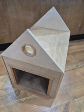 Load image into Gallery viewer, Handmade Wooden Garage with Bay Door &amp; Upstairs Loft
