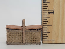 Load image into Gallery viewer, Al Chandronnait – Picnic Basket with Opening Lid &amp; Leather Latches
