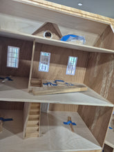 Load image into Gallery viewer, "Lemon Twist" Purple Handmade Dollhouse
