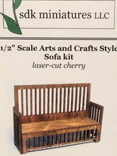 Load image into Gallery viewer, Arts &amp; Crafts Style Sofa Kit by SDK Miniatures
