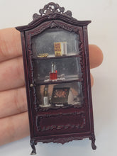 Load image into Gallery viewer, Mahogany Bespaq Decorated Curio Cabinet
