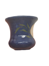 Load image into Gallery viewer, Ron Benson - Large Blue Handpainted Porcelain Vase
