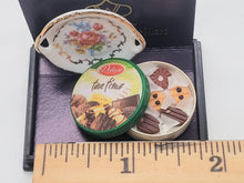 Load image into Gallery viewer, Dollhouse Miniature ~ 1:12 Scale, Large Cookies in Tin with Floral Platter Set, By Reutter Porcelain
