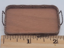 Load image into Gallery viewer, Al Chandronnait - Shallow Woven Tray with Metal Handles
