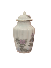 Load image into Gallery viewer, Bespaq Porcelain Urn or Vase with Flower Design and Lid
