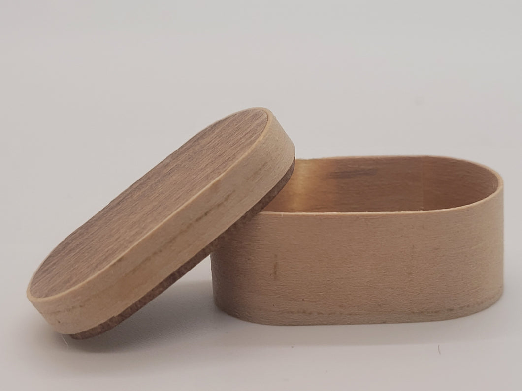Al Chandronnait – Oval Wooden Box with Removable Lid