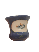 Load image into Gallery viewer, Ron Benson - Large Blue Handpainted Porcelain Vase
