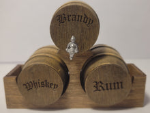 Load image into Gallery viewer, Medium - Brandy, Rum, and Whiskey Barrels on Holder
