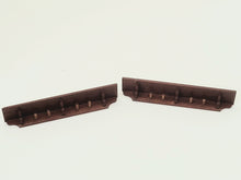 Load image into Gallery viewer, Dollhouse Miniature ~ ½&quot; Scale, Brown Coat-Hanging Shelf
