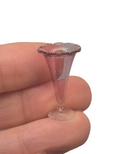 Load image into Gallery viewer, Glass Craft – Handblown Ombre Pink Glass Vase w/ Wavy Edged
