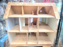 Load image into Gallery viewer, Blue Farmhouse Dollhouse, Partial Front Opening
