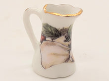Load image into Gallery viewer, Dollhouse Miniature ~ Reutter Porcelain Pitcher with Little Girl holding Strawberries
