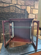Load image into Gallery viewer, Wooden 2-Door Cabinet with Glass Shelf Display
