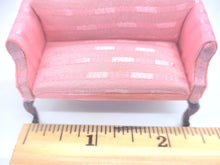 Load image into Gallery viewer, Dollhouse Miniature ~ 1:24 Scale, Pink Patterned Regal Couch
