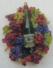 Load image into Gallery viewer, Wine in Glass Bottle with Grapes
