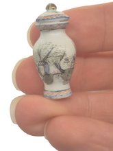Load image into Gallery viewer, Bespaq Porcelain Urn/Vase with Village Depiction
