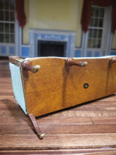 Load image into Gallery viewer, Teal &amp; White Rose Patterned Sofa by JBM
