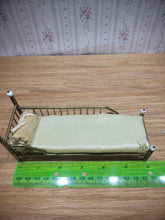 Load image into Gallery viewer, Gold Metal Bed with Round Pillow and Golden Mattress
