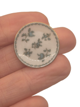 Load image into Gallery viewer, Marie Friedman – Plate w/ Beautiful Blue Flowers &amp; Leaves Design
