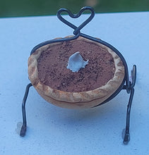 Load image into Gallery viewer, Pumpkin Pie on Metal and Wire Serving Dish
