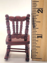 Load image into Gallery viewer, Dollhouse Miniature ~ 1:24 Scale, Wooden Rocking Chair
